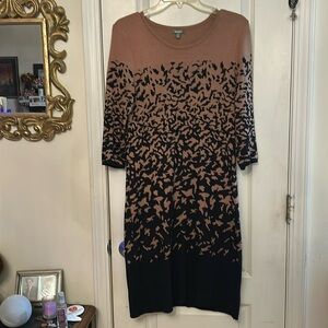 Neiman Marcus animal print sweater dress